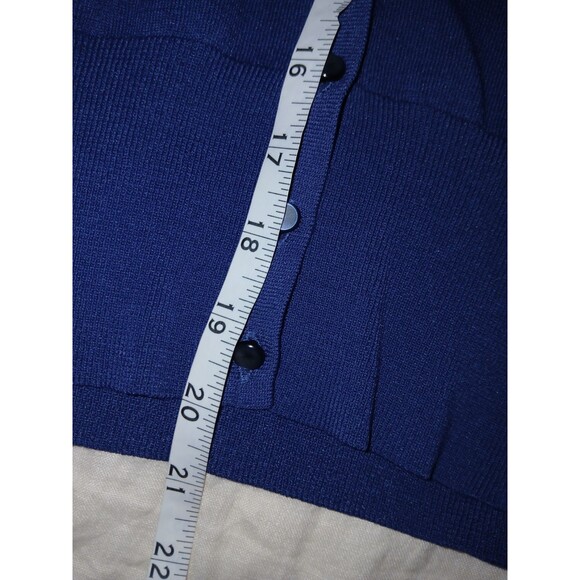 Ann Taylor Navy Blue CARDIGAN Sz Small Button-Up Sweater Women's CLASSIC Career - Picture 10 of 10